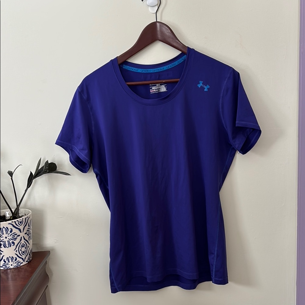 Under Armour Purple Fitted Short Sleeve Tee